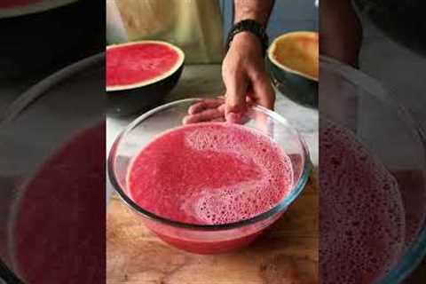 *4 INGREDIENT* WATERMELON JELLY AT HOME #shorts