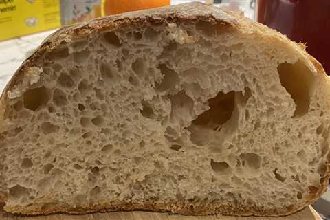 Dense Bread and huge holes at the top