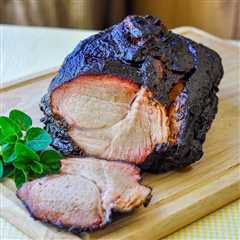 Slow Barbecue Dry Rubbed Pork Shoulder with Molasses BBQ Sauce