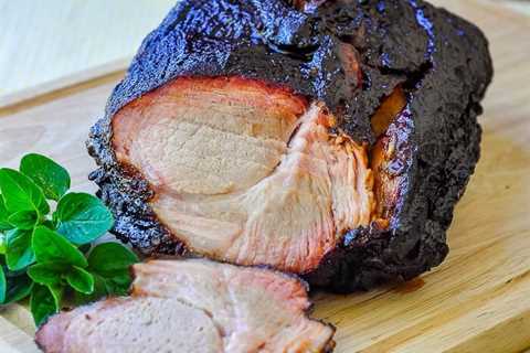 Slow Barbecue Dry Rubbed Pork Shoulder with Molasses BBQ Sauce