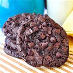 Double Chocolate Mint Chip Cookies