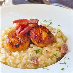 Scallop Risotto with Bacon & Fennel