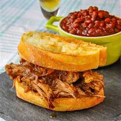 Apple Barbecue Pulled Pork Sandwiches with Fennel Apple Coleslaw