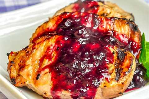 Blueberry Balsamic Pork Chops