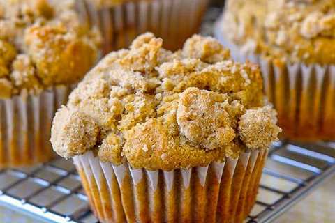 Gluten Free Banana Muffins with Brown Sugar Shortbread Streusel