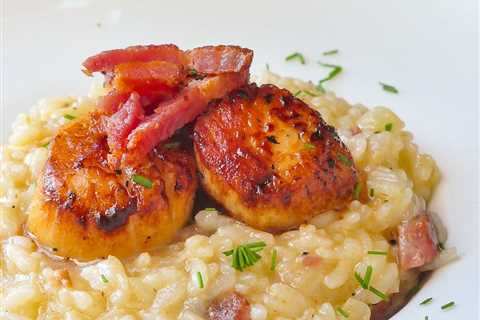 Scallop Risotto with Bacon & Fennel