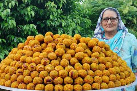 RAJASTHANI LADDU | Boondi Ladoo Recipe | Besan Ke Laddu | Indian Sweets | Veg Village Food