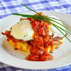 Cheddar Chive Biscuit Eggs Benedict