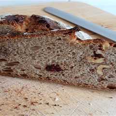 60% PFF rye with walnuts and cranberries