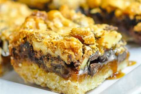 Chocolate Walnut Butter Tart Bars