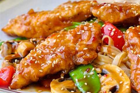 Low Fat Baked Crispy Orange Hoisin Chicken