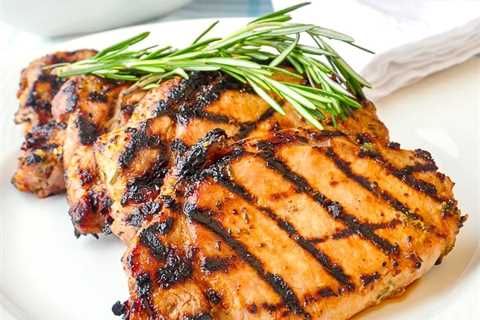 Rosemary Dijon Grilled Pork Chops