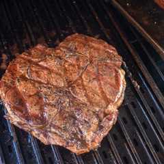 Heart-Shaped Ribeye Steak Dinner on the Grill