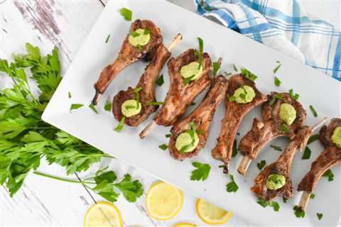 Lamb Rib Chops with Lemon Mint Gremolata