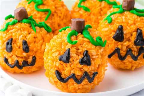 Pumpkin Rice Krispie Treats