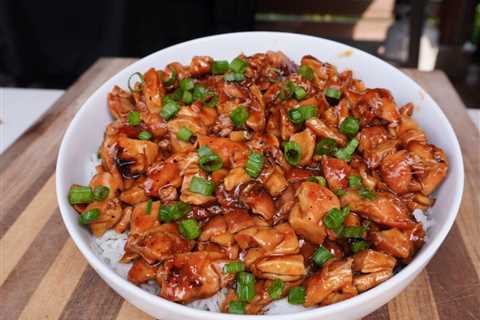 Grilled Bourbon Chicken Dish